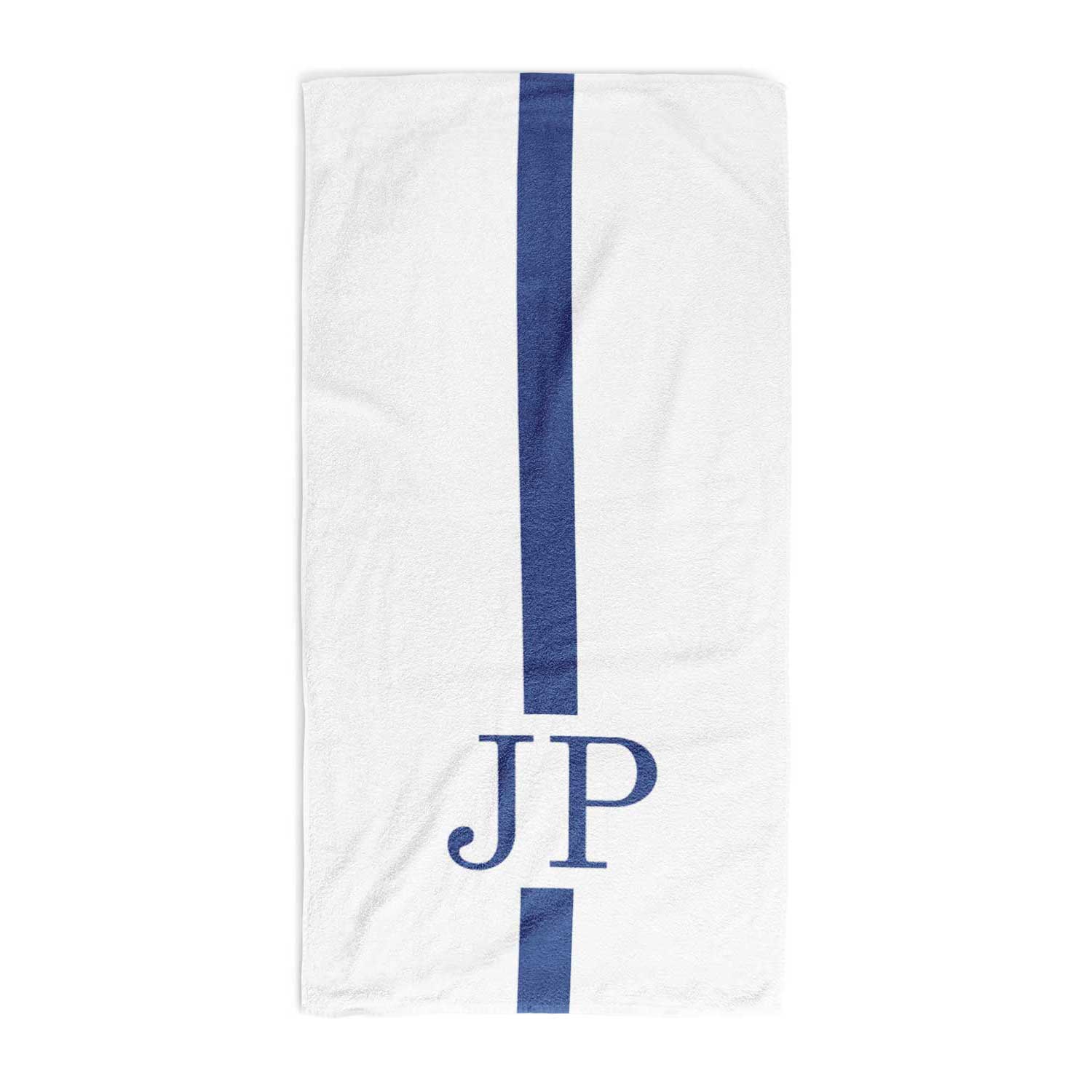 Initial Stripe Personalised Towel